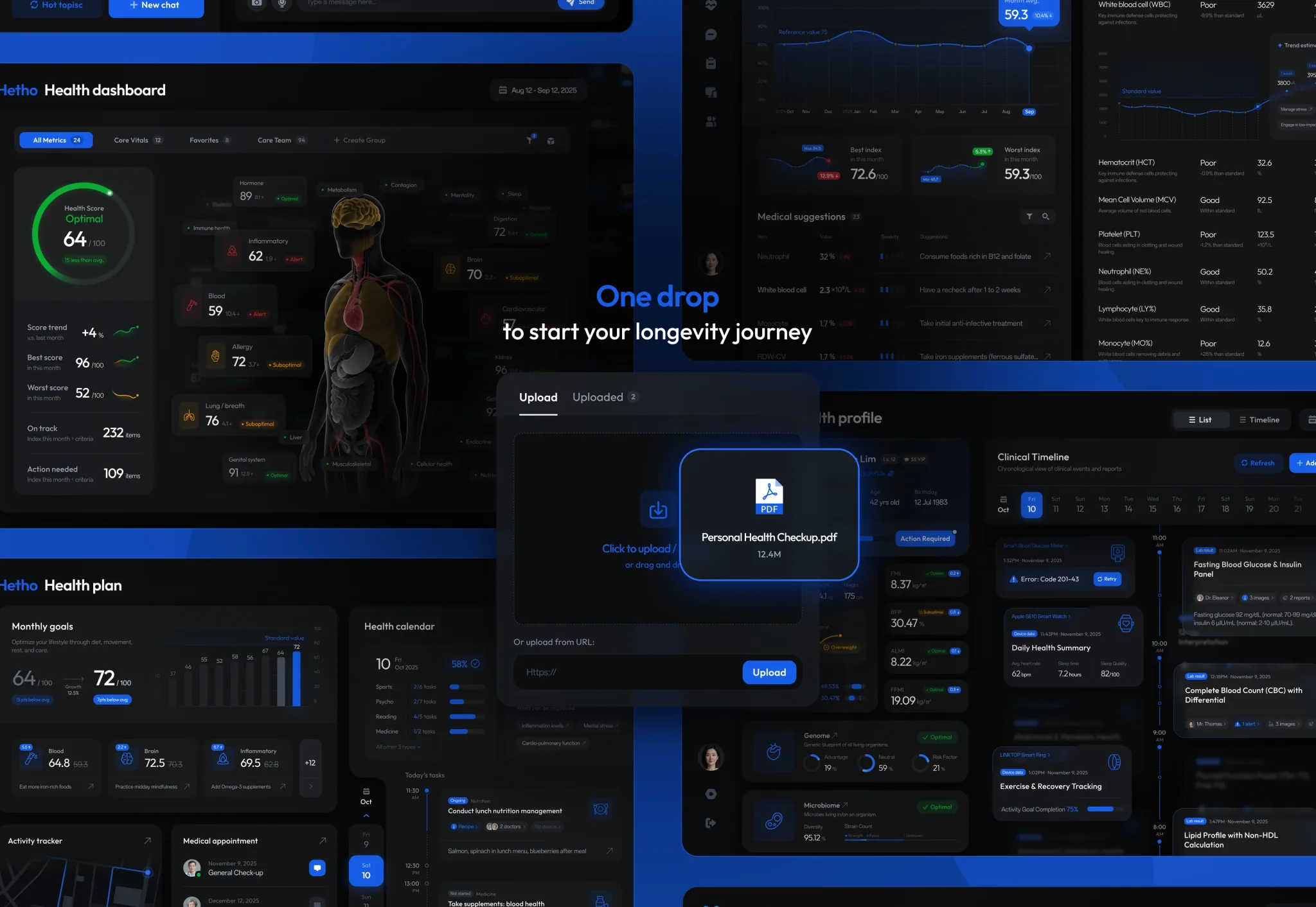 Hetho — health dashboard