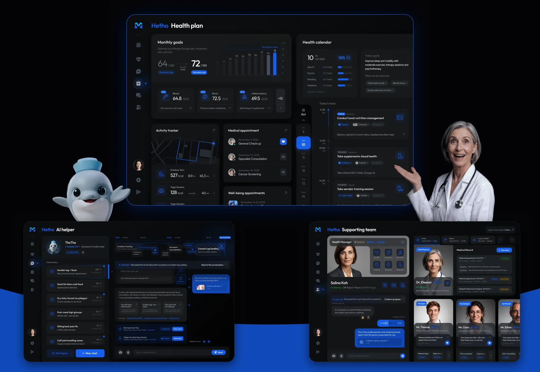 Hetho — health plan, AI helper & supporting team